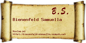 Bienenfeld Samuella névjegykártya